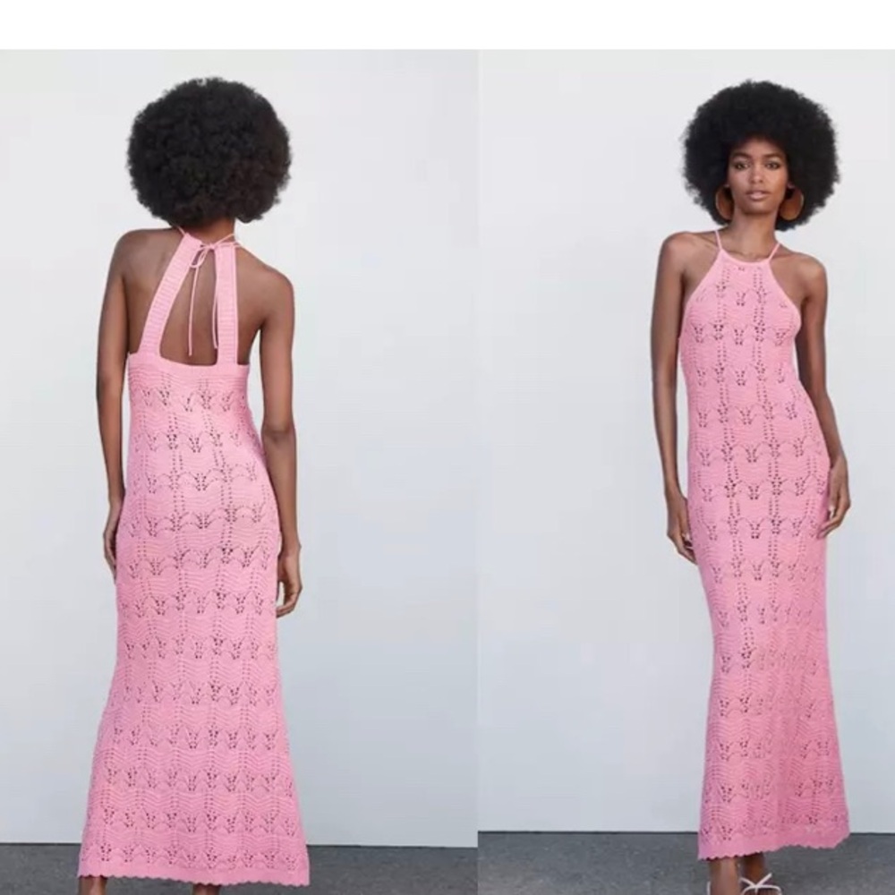 SOLD. NWT House of Harlow 1960 Crochet knit dress in daffodil 🌼 yellow - Picture 6 of 11